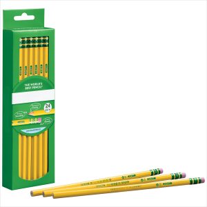 Premium Wood Pencils, Unsharpened #2 Lead, Yellow, 24 Count