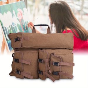 4K Canvas Coffee Drawing Board Multi functional Sketchpad Art Bag