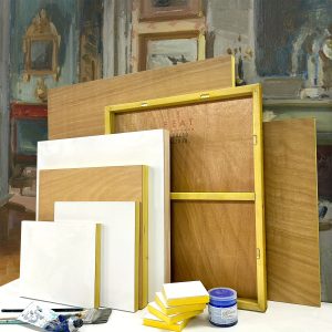 FEAT Ultra-Smooth Gesso Wood Painting Panel: 12" x 20" 1-1/4" Depth